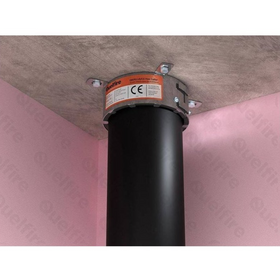 Quelfire QWR CE Marked Intumescent Fire Collar – For 25mm to 160mm Plastic Pipes - 0