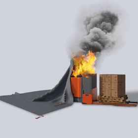 Bridgehill Pallet Truck Fire Blanket – 5m x 5m | CheckFire