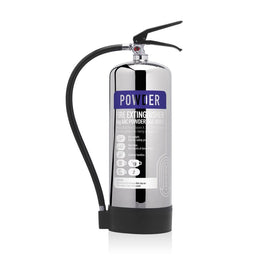 CheckFire Contempo Dry Powder Fire Extinguishers – Stainless Steel 6kg & 9kg (ABC Rated) - 0