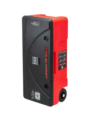 Bridgehill Fire Blanket Cabinet with Wheels | CheckFire