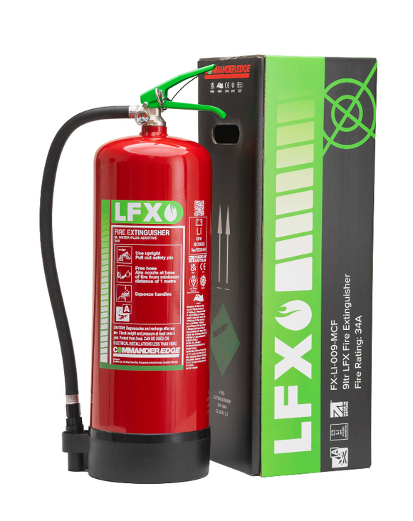 CommanderEDGE LFX Lithium-Ion Battery Fire Extinguisher – 3L, 6L & 9L Variants