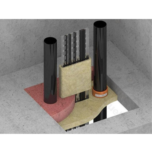 Quelfire QWW CE Marked Intuwrap – For 32mm to 160mm Pipes (Up to 4hr Fire Rated)