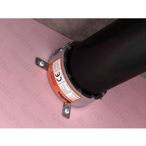 Quelfire QWR CE Marked Intumescent Fire Collar – For 25mm to 160mm Plastic Pipes
