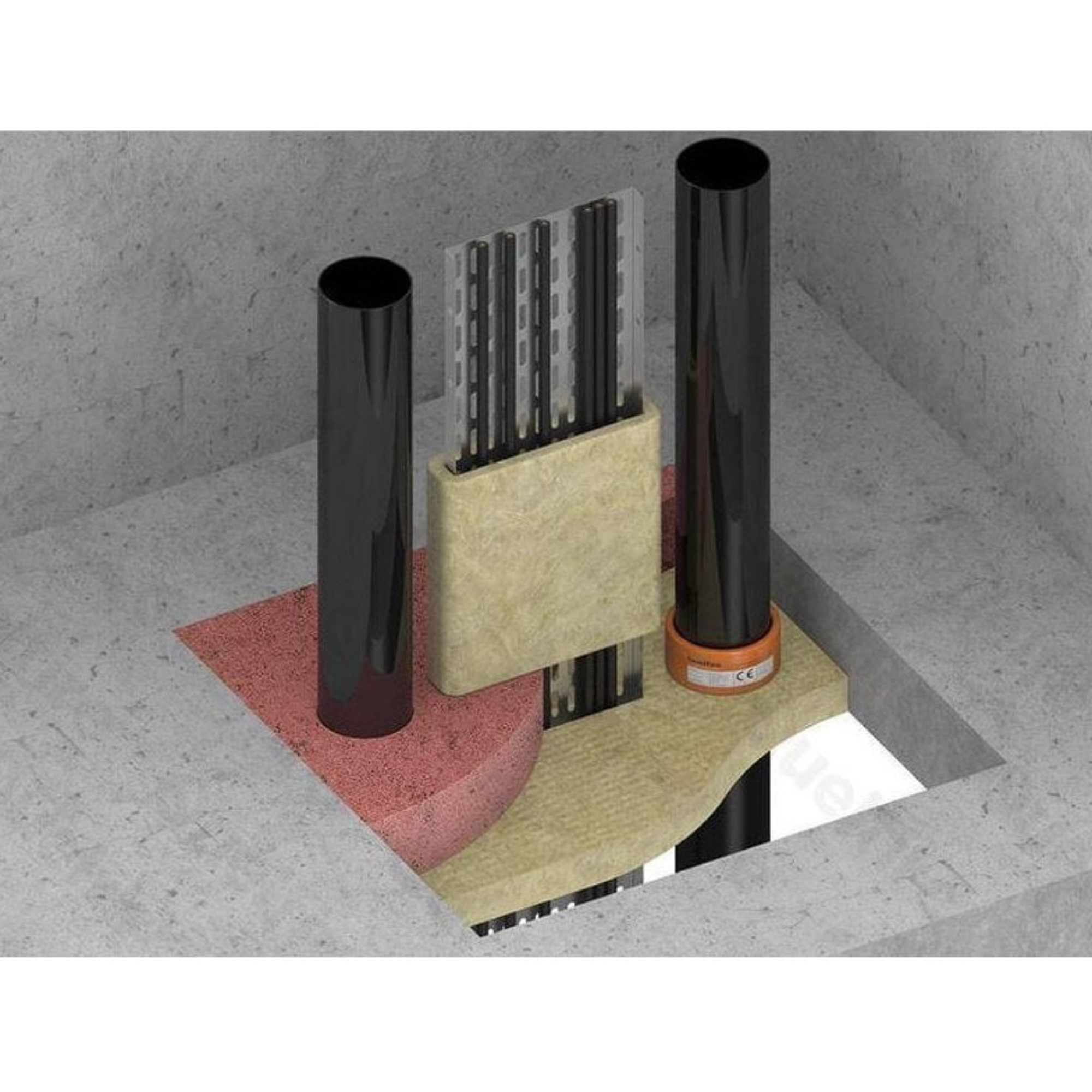 Quelfire MW Mineral Wool Shuttering Slab – 1200 x 600 x 50mm - 0
