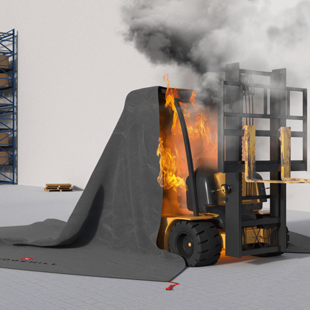 Bridgehill Forklift Fire Blanket – 7m x 7m | CheckFire
