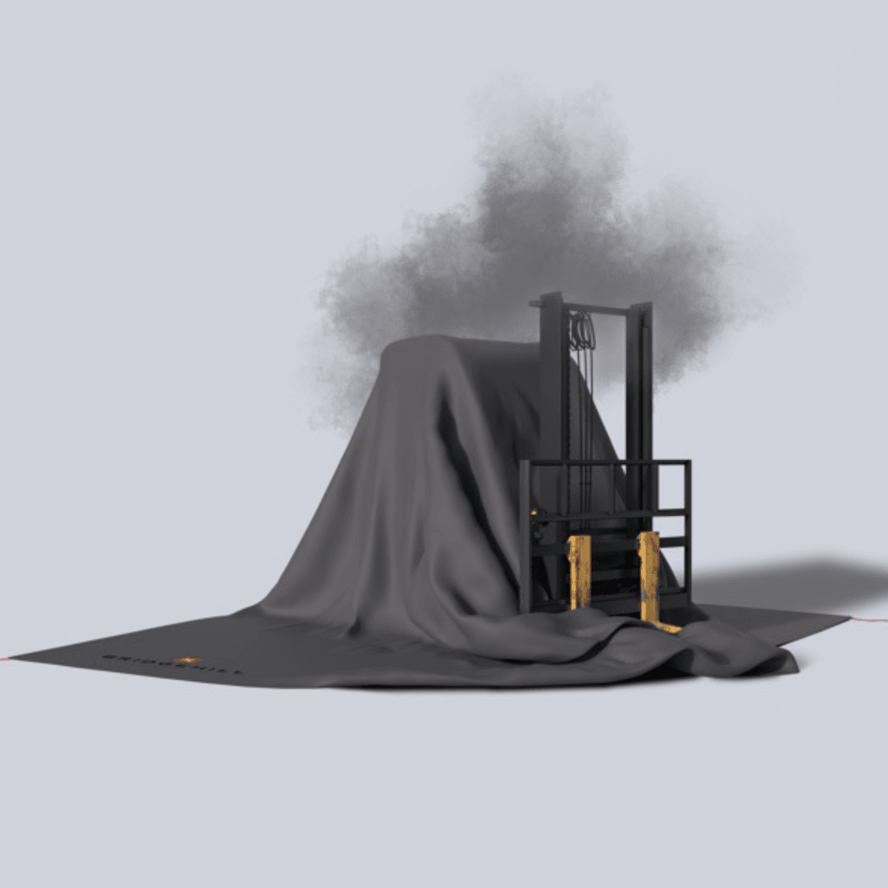 Bridgehill Training Forklift Fire Blanket – 7m x 7m | CheckFire