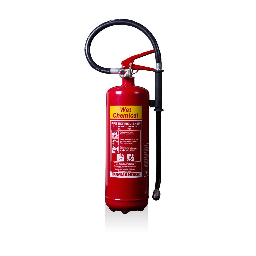 Commander Wet Chemical Fire Extinguisher – 3L & 6L (Class F & A Fires)