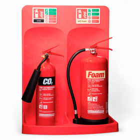 CheckFire Commander Fire Extinguisher Stands – Red (Single & Double) - 0