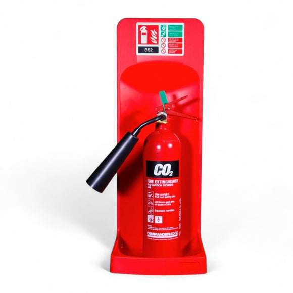 CheckFire Commander Fire Extinguisher Stands – Red (Single & Double)