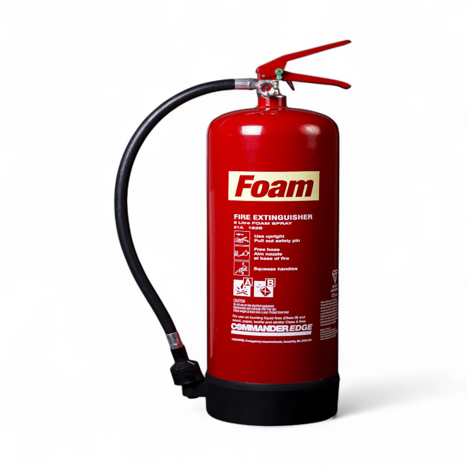 CommanderEDGE Foam Fire Extinguishers – 2L, 6L & 9L
