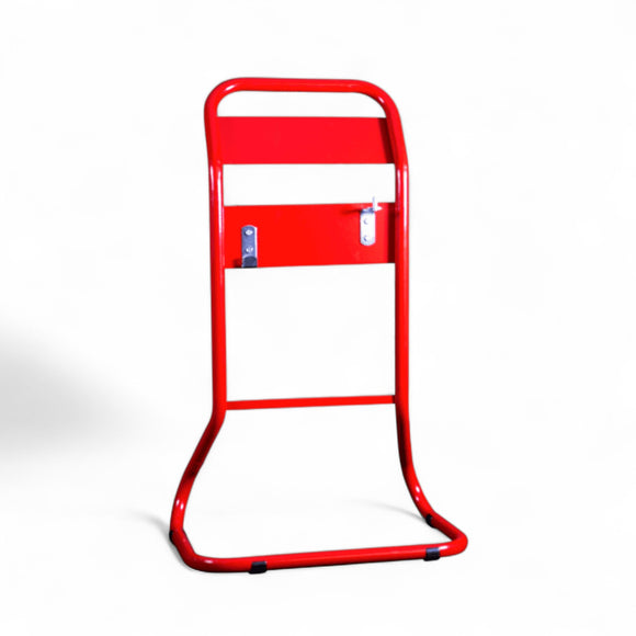 CheckFire Tubular Fire Extinguisher Stand – Red & Chrome (Single/Double)