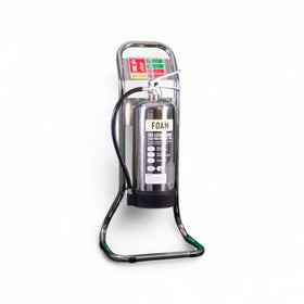 CheckFire Tubular Fire Extinguisher Stand – Red & Chrome (Single/Double)