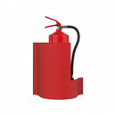 CheckFire Wave Wall Fire Extinguisher Stand – Red or White-1