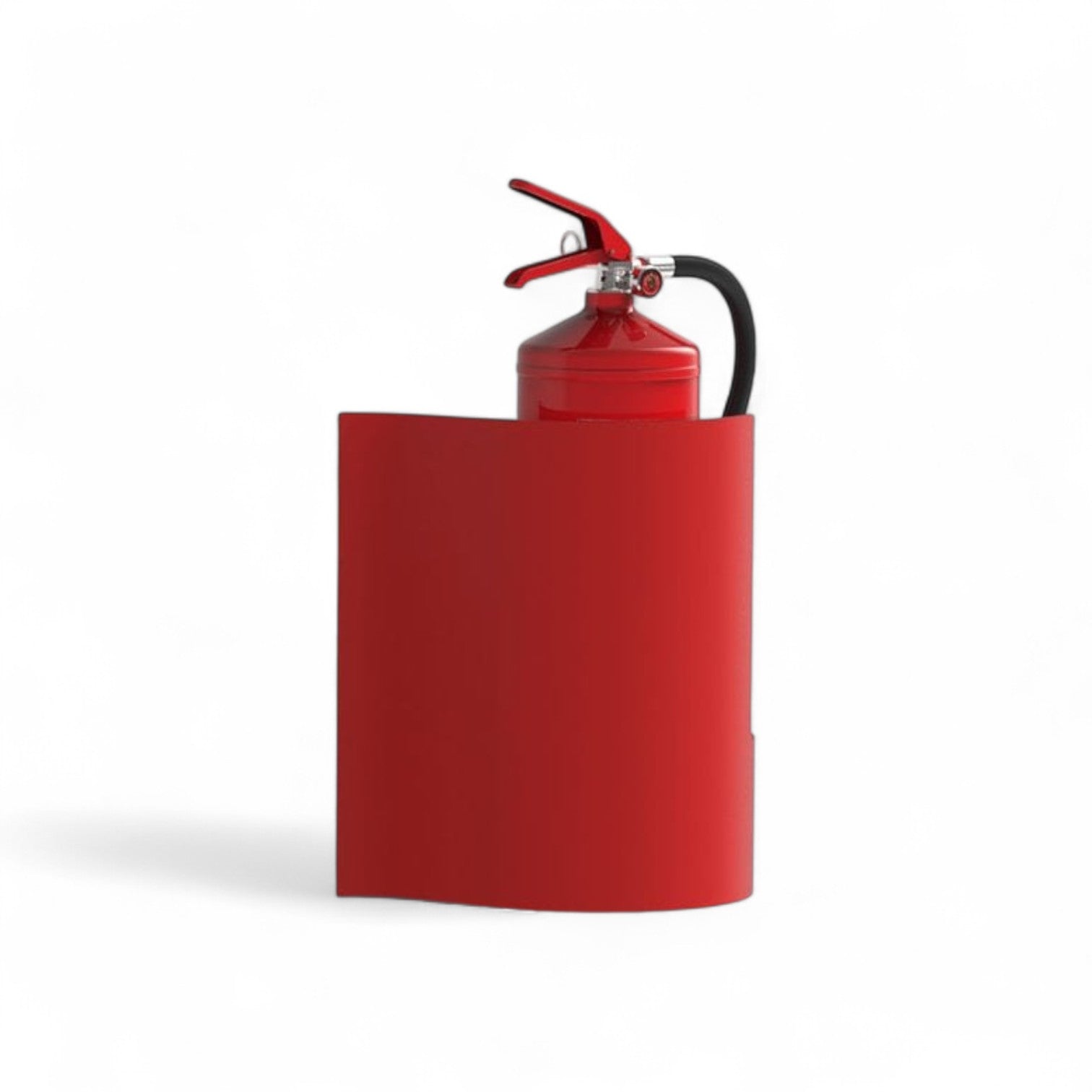 CheckFire Wave Wall Fire Extinguisher Stand – Red or White - 0