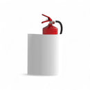 CheckFire Wave Wall Fire Extinguisher Stand – Red or White-6