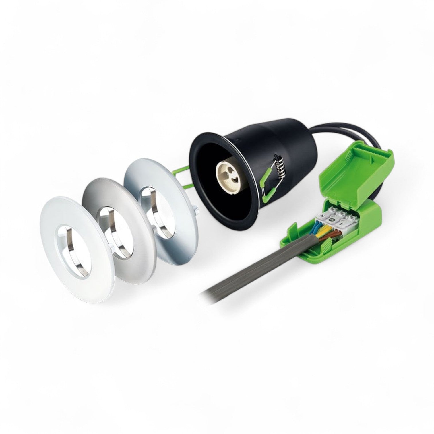 JCC Fireguard® Next Generation IP20 Fire Rated Downlight – White Bezel (No Bulb) - 0