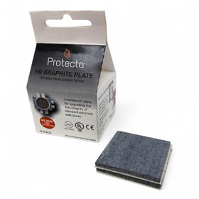 Protecta FR Graphite Plate 45x45mm (EL) – Pack of 10 Socket Box Fire Seals