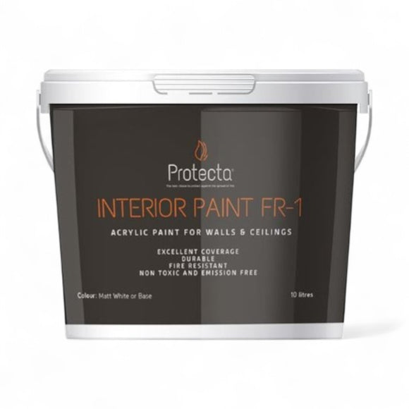 Protecta FR Interior Paint 10L – Fire Resistant Acrylic Wall & Ceiling Paint