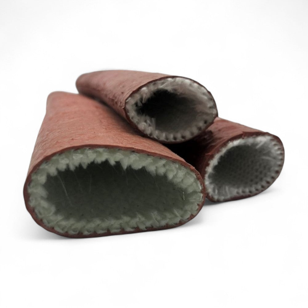 THS Silicone Coated Knitted Glass Sleeve – 15m Roll, High Temp Protection